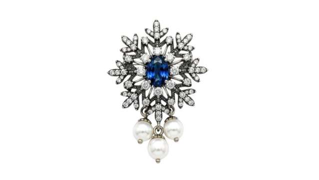 diamond brooch png sapphire brooch png snowflake brooch png pearl hanging brooch png transparent background image - Powered by Adobe