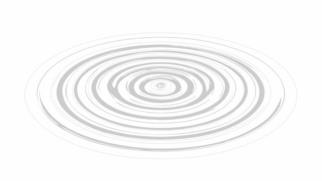 Abstract water ripple or swirl concentric circles, minimalist zen liquid motion vector