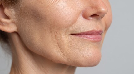 female skin creases post treatment