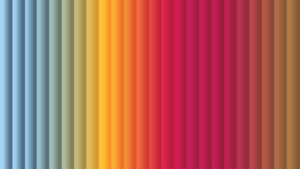 Abstract gradient vertical lines with neon colors and shadows