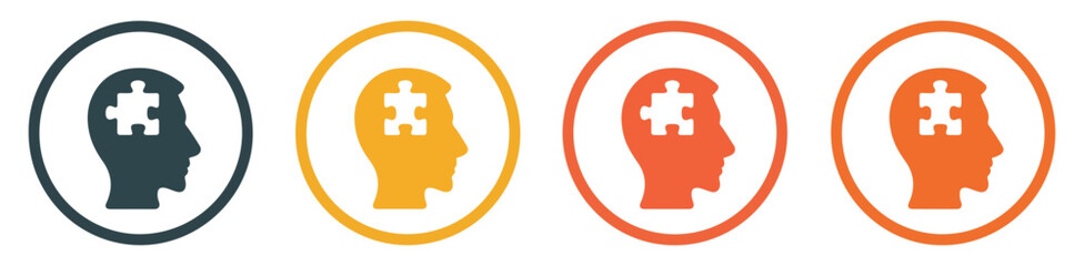 head jigsaw memory loss icon