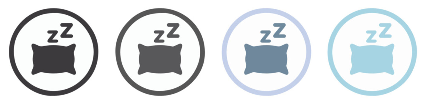 pillow sleep icon symbol vector