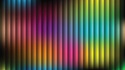 Abstract gradient vertical lines with neon colors and shadows