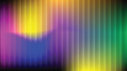 Abstract gradient vertical lines with neon colors and shadows