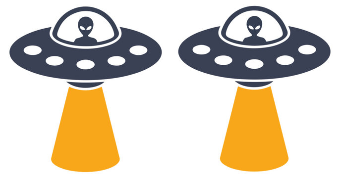 alien ufo spaceship icon