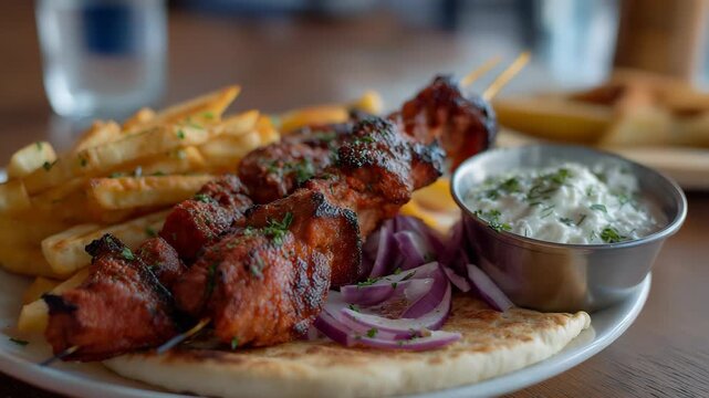 Souvlaki greek food