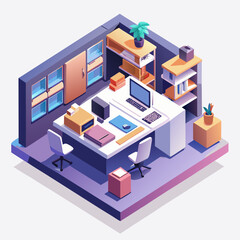 Obraz premium Modern home office setup