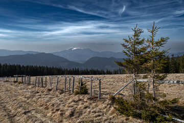 Mountain Landscape With Rax And Schneeberg In Lower Austria In Austria.