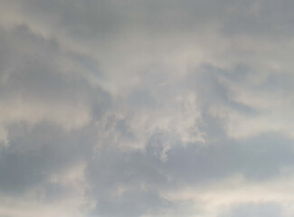 Soft gray clouds filled the vast sky