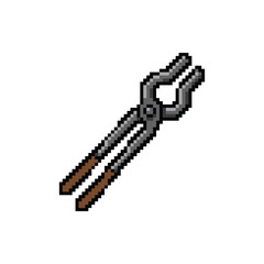 Pixel Art Blacksmith Tongs Tool