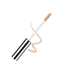 Makeup Applicator on a Plain Background for Beauty Routine
