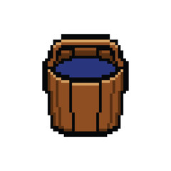 Pixel Art Water Quenching Bucket