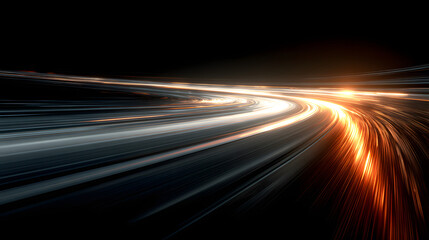 White speed lines streak across a black background, creating a dynamic anime-style effect, visualizing high velocity, action, flash movement, and superhero manga energy.