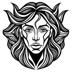 Obraz premium Stylized portrait of a woman