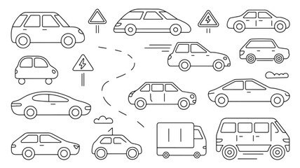 Education and Online Learning Illustration Set with Books Graduation Cap and School Supplies