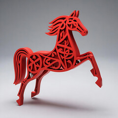 2026 horse year. Chinese new year symbol. 2026 year of the horse. Happy Chinese new year of the horse. New year celebration 