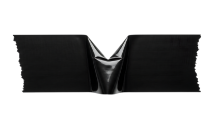 Abstract geometric shape isolated on transparent background