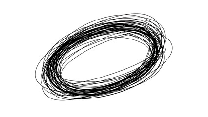 Abstract spiral design isolated on transparent background