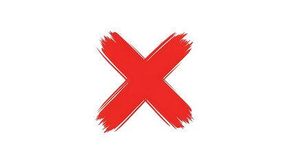 Obraz premium Red cross symbol isolated on transparent background