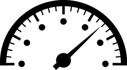 Minimalist speedometer icon Vector