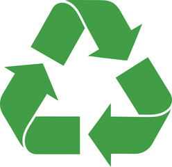 Green recycling symbol for eco-friendly initiatives Vector