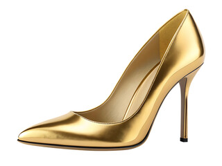 A pair of classic black leather stiletto high heel shoes for a fashionable woman representing elegance and glamour in footwear style