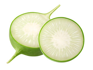 A fresh, juicy slice of green lime and yellow lemon fruit isolated on a white background, showing organic citrus textures and healthy vitamin richness in a ripe, tropical close-up