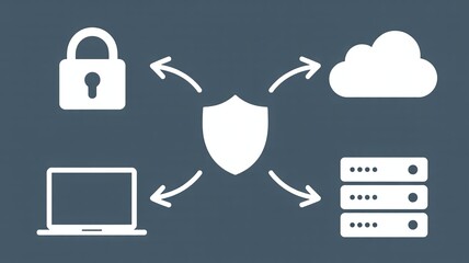 Secure data protection with cloud storage and server security