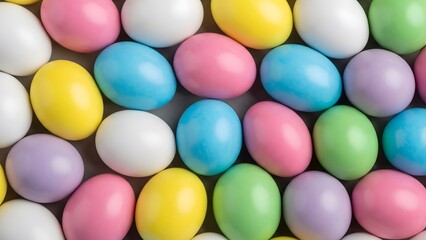 Colorful easter eggs for easter holiday and easter bunny traditions