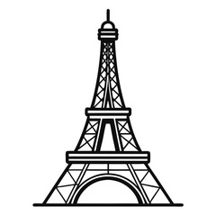 Obraz premium Simple Black and White Minimalist Line Art of a Dog Silhouette, Modern Animal Illustration for Pet Lovers