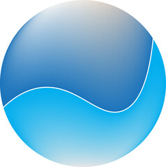 abstract blue sphere