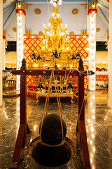 Golden buddha statue in thai temple,Thailand Buddha statue in Thai temple