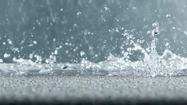 Shot of deionized water flowing over a freshly washed surface showcasing the spotfree rinse systems effectiveness in finishing detail.