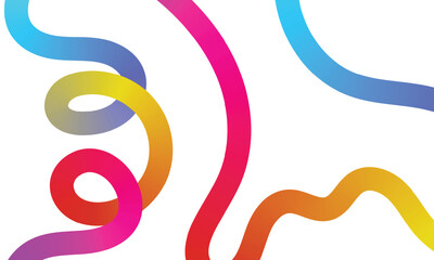 Abstract Gradient Color lines Pattern. Colorful gradient strokes and swirls. 
