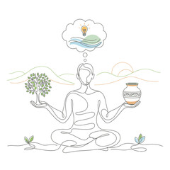 mindful-creation-illustrated-in-monoline-style