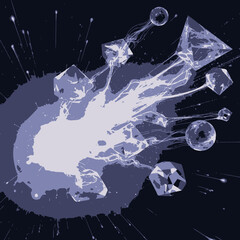 satellite dish and earth