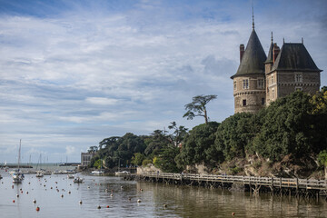 Vue sur le port de Pornic, France
