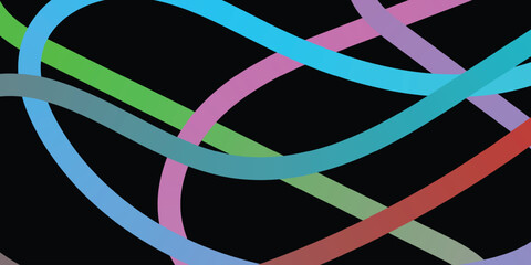 Abstract Gradient Color lines Pattern. Colorful gradient strokes and swirls.