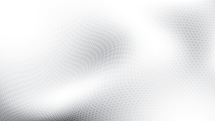 Abstract white and gray color background with halftone effect, dot pattern. Vector illustration.	