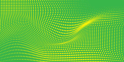 Vintage dots halftone green color pattern gradient texture with technology simple