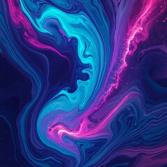 Abstract colorful fractal background with flowing waves and vibrant light patterns creating a smooth artistic design