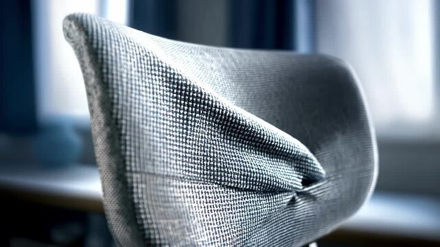 Medium shot showcasing antimicrobialtreated fabric on a chair emphasizing the materials ability to resist bacteria and maintain hygienic conditions.
