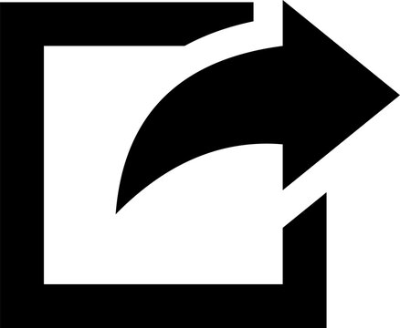 Export Button Icon Solid Sharp for File Data UI Website Mobile Apps