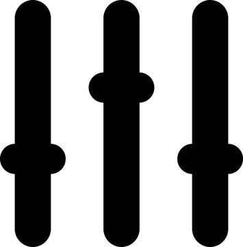 Filter Button Icon Solid Rounded for Navigation UI Website Mobile Apps