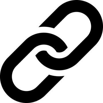 Link Button Icon Solid Sharp for Communication UI Website Mobile Apps
