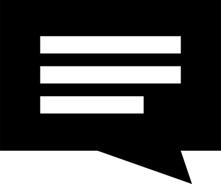 Message Button Icon Solid Sharp for Communication UI Website Mobile Apps