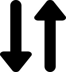 Sort Button Icon Solid Rounded for Navigation UI Website Mobile Apps