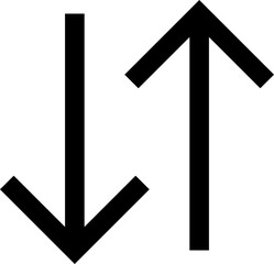 Sort Button Icon Outline Sharp for Navigation UI Website Mobile Apps