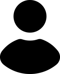 User Profile Button Icon Solid Rounded for User Account UI Website Mobile Apps