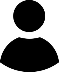 User Profile Button Icon Solid Sharp for User Account UI Website Mobile Apps